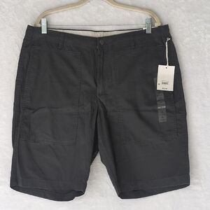 Free Assembly Mens Gray Casual Flat Front Shorts‎ Waist 36